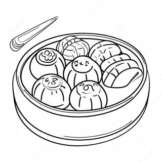 Leckeres Dim Sum Ausmalbild 46564-38774