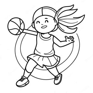 Madchen Basketball Ausmalbild 46803-38959