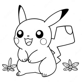 Susses Pikachu Pokemon Ausmalbild 46934-39057