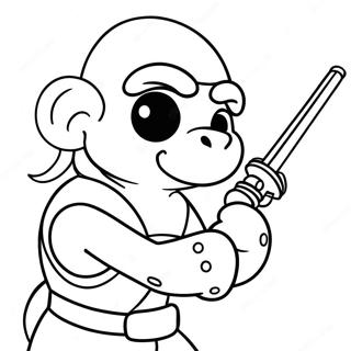 Raphael Mit Nunchaku Ausmalbild 46954-39079