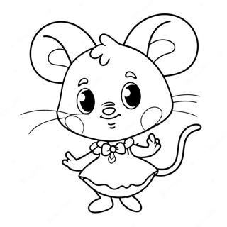 Angelina Ballerina Ausmalbild 46993-39106