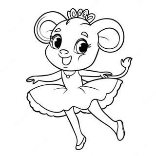 Angelina Ballerina Ausmalbild 46993-39108