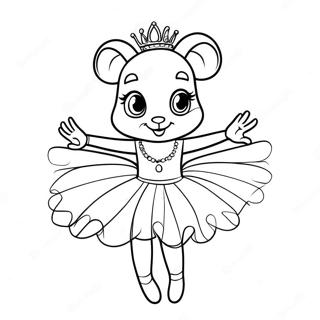 Angelina Ballerina In Einem Schonen Tutu Ausmalbild 46994-39109