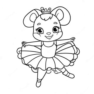 Angelina Ballerina In Einem Schonen Tutu Ausmalbild 46994-39110