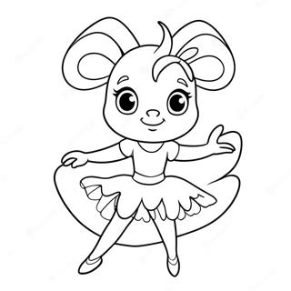 Angelina Ballerina In Einem Schonen Tutu Ausmalbild 46994-39111