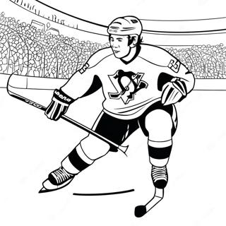 Pittsburgh Penguins Spieler Beim Schlittschuhlaufen Ausmalbild 47014-39130