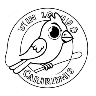 St Louis Cardinals Logo Ausmalbild 47173-39249