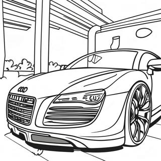 Audi R8 Ausmalbilder