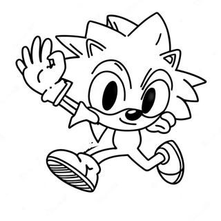 Sonic Rennt Schnell Ausmalbild 47334-39389