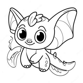 Niedliches Baby Toothless Fliegendes Ausmalbild 47364-39406