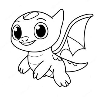 Niedliches Baby Toothless Fliegendes Ausmalbild 47364-39408