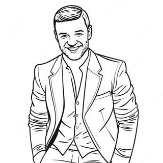 Justin Timberlake Auf Der Buhne Ausmalbild 47464-39485