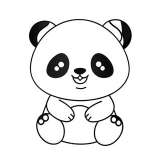 Kawaii Panda Ausmalbilder