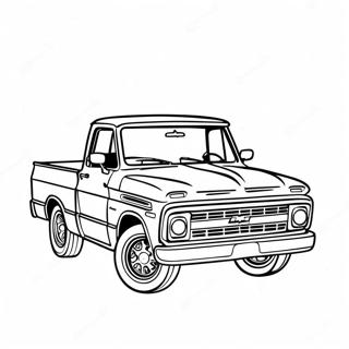 Chevy C10 Klassischer Truck Ausmalbild 47834-39771