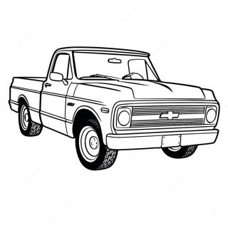 Chevy C10 Klassischer Truck Ausmalbild 47834-39772