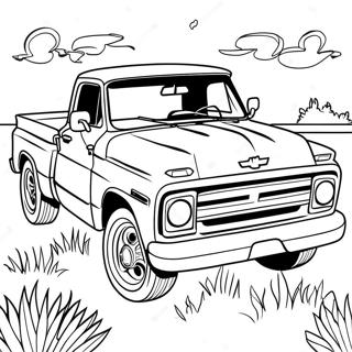 Chevy C10 Vintage Pickup Ausmalbild 47835-39775