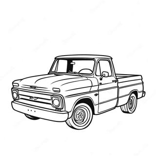 Chevy C10 Vintage Pickup Ausmalbild 47835-39776