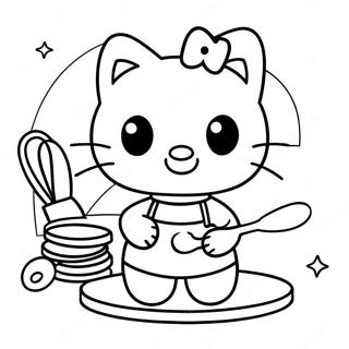 Hello Kitty Kochen Ausmalbild 47884-39811