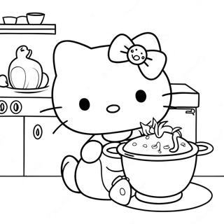 Hello Kitty Kochen Ausmalbild 47884-39812