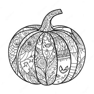 Halloween Zentangle Kurbis Ausmalbild 48114-39979