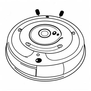 Niedlicher Roomba Mit Lachelndem Gesicht Ausmalbild 48255-40113