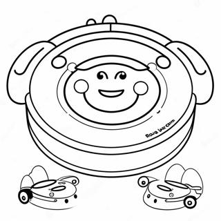 Niedlicher Roomba Mit Lachelndem Gesicht Ausmalbild 48255-40116