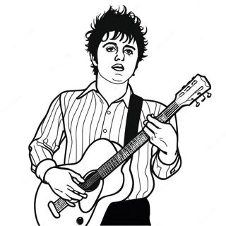 Billie Joe Armstrong Mit Gitarre Ausmalbild 48275-40120