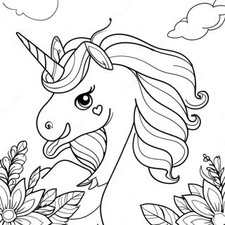 Afro Einhorn Ausmalbild 48484-40281