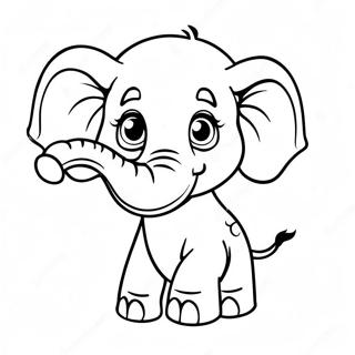 Niedliches Baby Elefant Ausmalbild 48555-40338