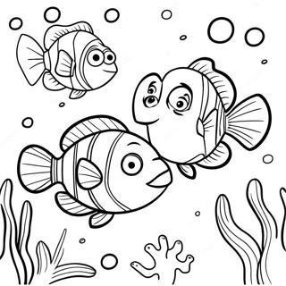 Nemo Und Dory Unterwasserabenteuer Ausmalbild 4862-3910