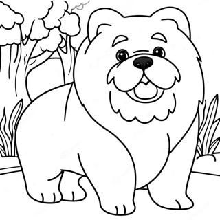 Chow Chow Hund Ausmalbild 48674-40443