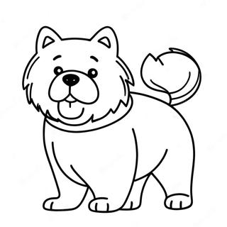 Chow Chow Hund Ausmalbild 48674-40444