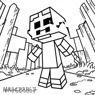 Minecraft Entity 303 Ausmalbild 48704-40469