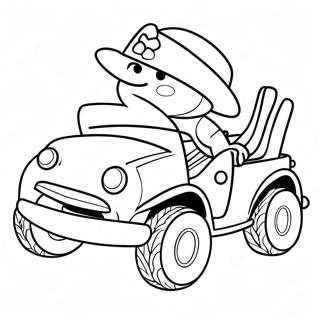 Ausmalbild Von Sheriff Toadster Der Schnell Fahrt 48845-40576