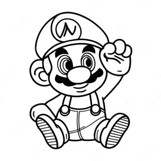 Abenteuerlicher Baby Mario Ausmalbild 48885-40612