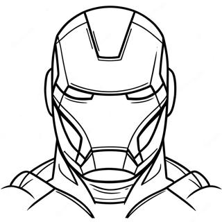 Iron Man Maske Ausmalbild 48924-40638