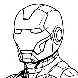 Iron Man Maske Ausmalbild 48924-40640