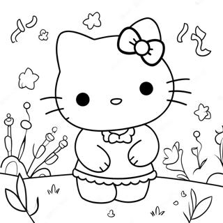 Hello Kitty Mit Freunden Ausmalbild 48955-40665