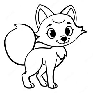 Cartoon Fuchs Ausmalbild 48974-40680