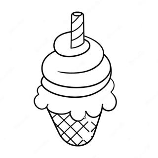 Einhorn Eiscreme Waffel Ausmalbild 48984-40686