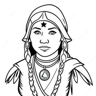 Sacagawea Ausmalbilder