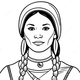 Sacagawea Ausmalbild 49174-40838