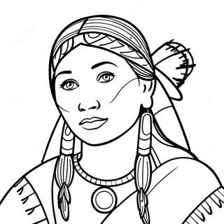 Sacagawea Ausmalbild 49174-40840