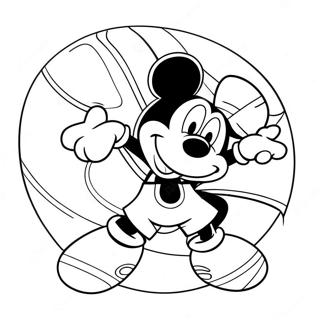 Mickey Mouse Basketball Ausmalbild 49354-40974