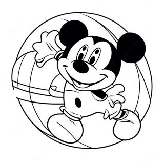 Mickey Mouse Basketball Ausmalbild 49354-41178