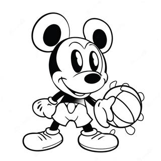 Mickey Mouse Basketball Ausmalbild 49354-41179