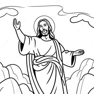 Jesus Himmelfahrt Ausmalbild 49434-41038