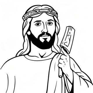 Folge Jesus Ausmalbild 49844-41573