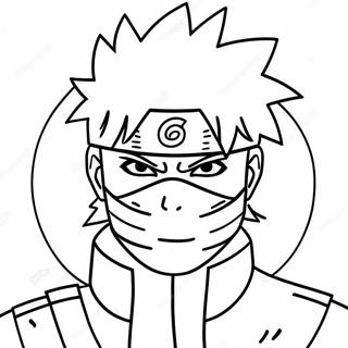 Kakashi Hatake Mit Sharingan Ausmalbild 50105-41786