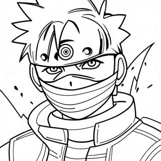 Kakashi Hatake Mit Sharingan Ausmalbild 50105-41788